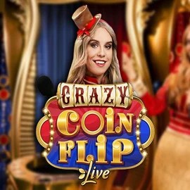 Crazy Coin Flip slot visual from Evolution available on brucebett.com.pl