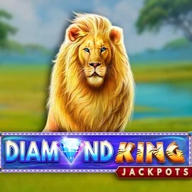 Diamond King Jackpots by SpinPlay Games, showcased at brucebett.com.pl – game logo