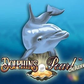 Dolphins Pearl Deluxe slot logo by Novomatic at Bruce Bet Casino