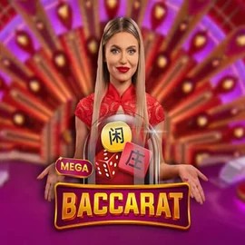 Mega Baccarat logo by Pragmatic Play Bruce Bet Casino
