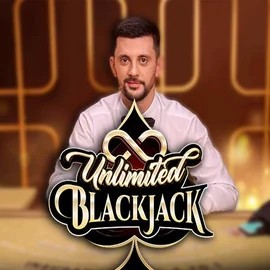 Logo of Unlimited Blackjack from Ezugi at Bruce Bet Casino
